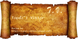 Topál Viktor névjegykártya