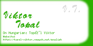 viktor topal business card